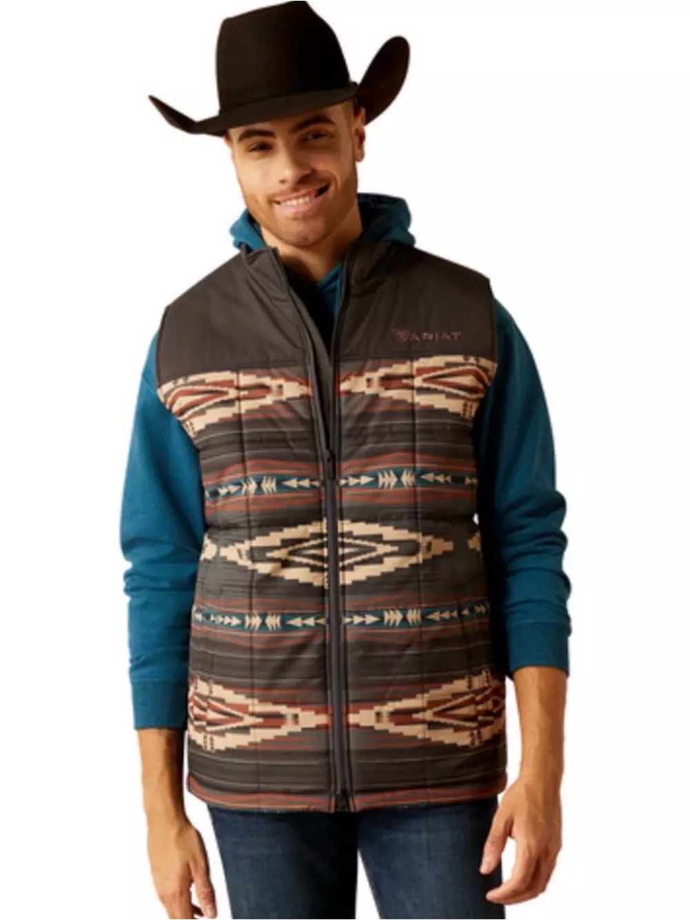 NWOT Ariat Men’s Crius Southwestern Insulated Vest Size XL